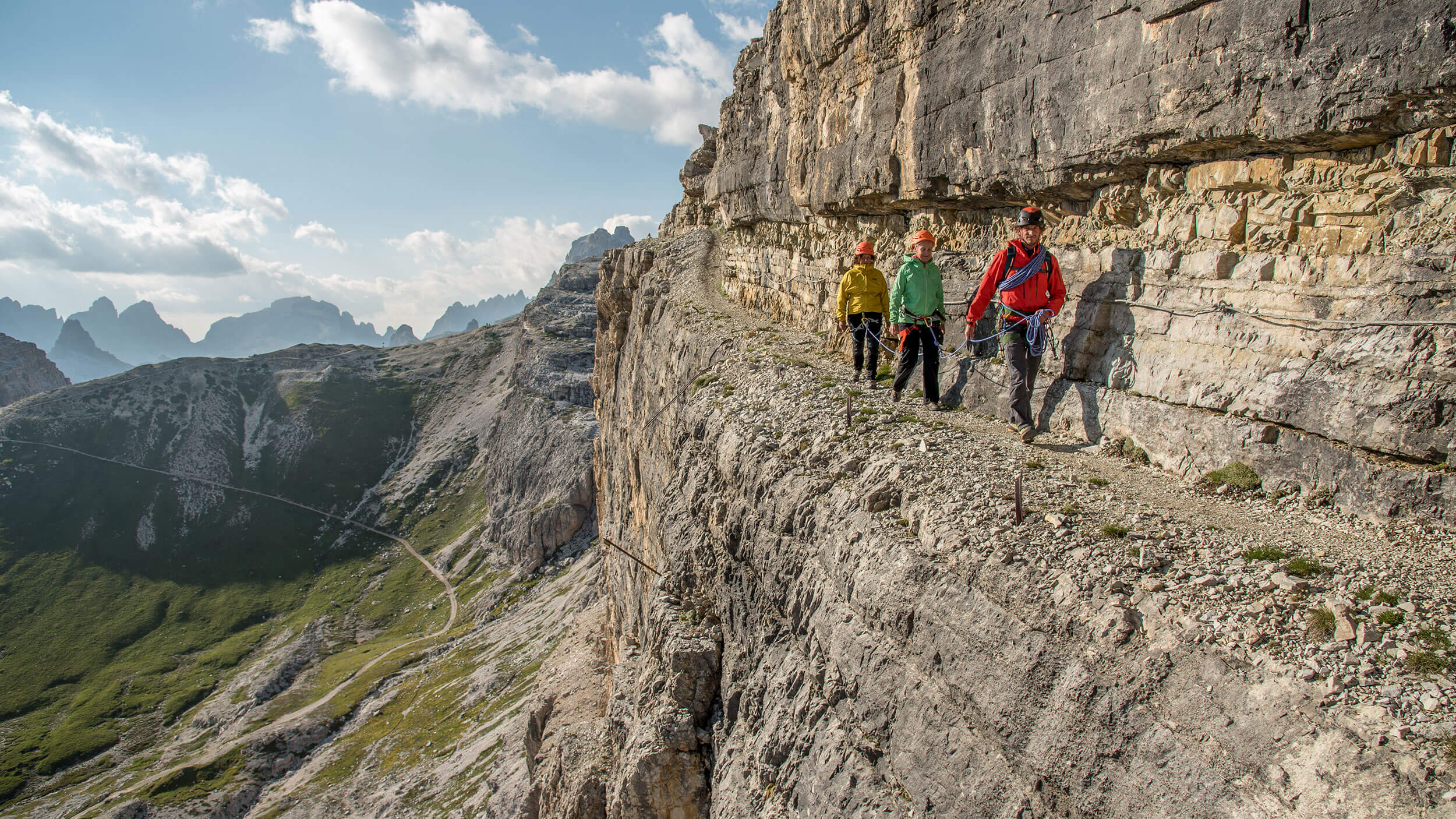 Via ferrata near the Büllelejoch hut
