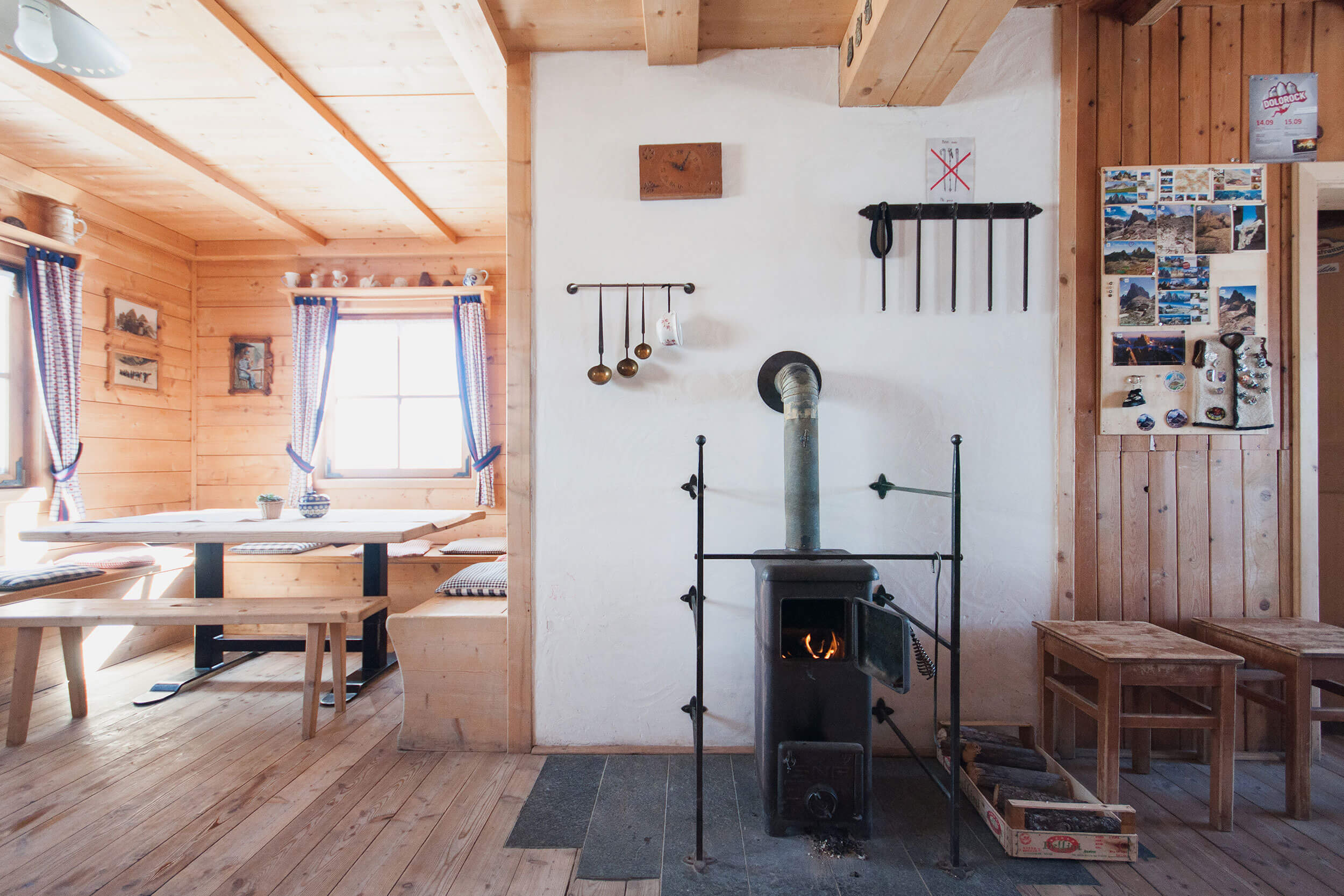 Büllelejochhütte von Innen